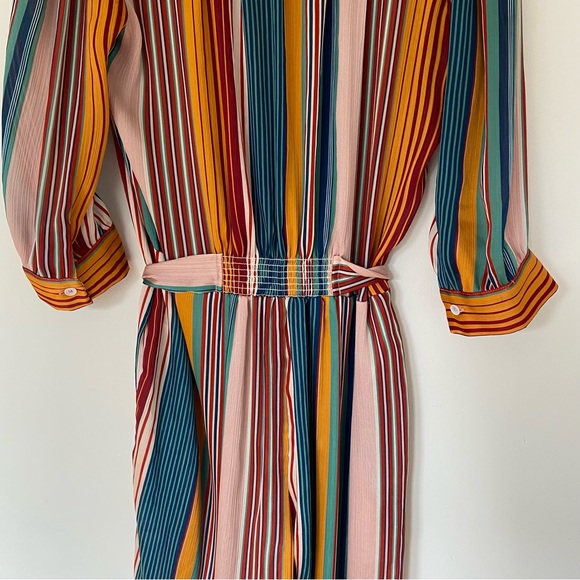dRA Los Angelos Dream in Colour Jumpsuit Belted Wide Leg Multicolour Striped Jum - Picture 11 of 14